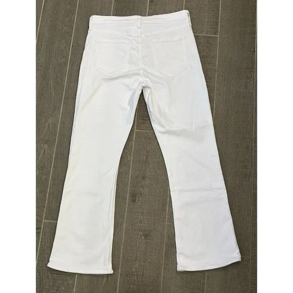J. Crew Women’s Skinny Flare Jeans Size 29 White Stretch Zipper Pockets Denim - Picture 2 of 15